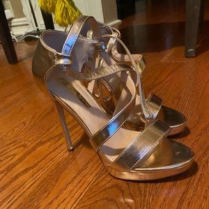 Rose Gold Heels- Size 8